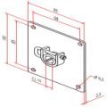 Motorplatte 100  fr 10mm Vierkant lsbar