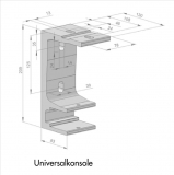 Universal Tragrohrkonsole 40mm