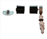 Wellengarnitur fr Nutrohr 48mm mit Schneckengetriebe